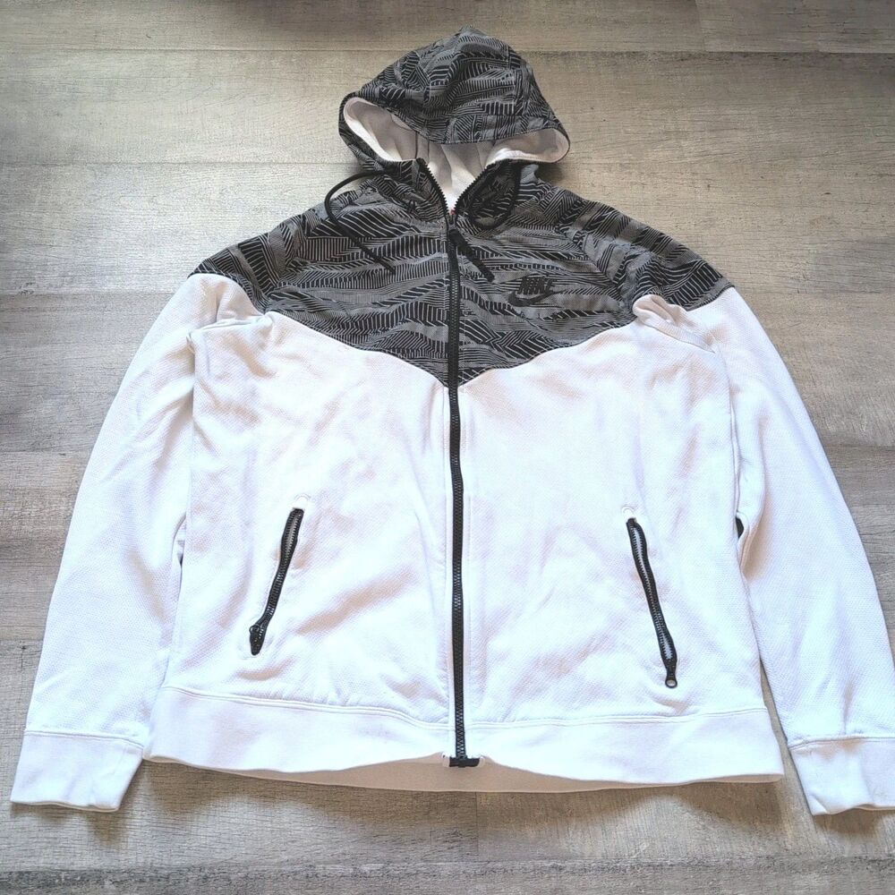VTG NIKE HYBRID WINDRUNNER MENS FULL ZIP JACKET - MENS sz LARGE